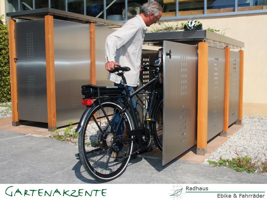 Fahrradgaragen- Radhaus Blech von Gartenakzente