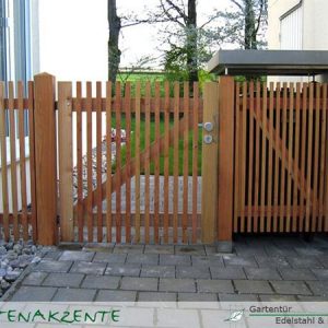 Gartentür aus Lärchenholz