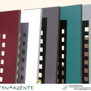 Gartenakzente verzinkt Farbauswahl