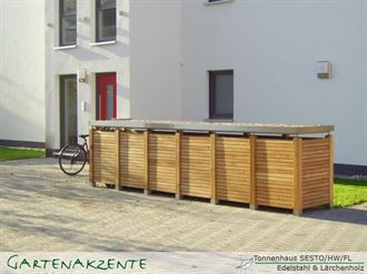 Tonnenhaus Sesto für 6 Mülltonnen