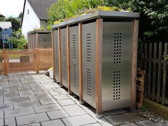 Gartenschrank in Edelstahl Gartenakzente